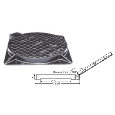 Circular Cover with Square Frame